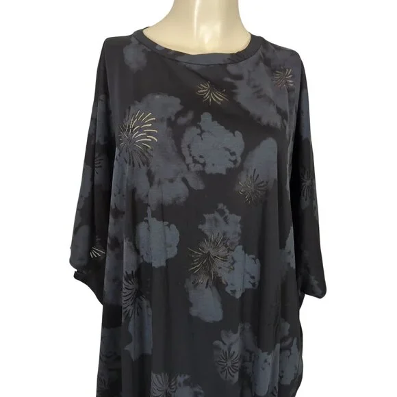 TOV Los Angeles Black Gray 42 sz 12Dress Kaftan Maxi Boho Dress